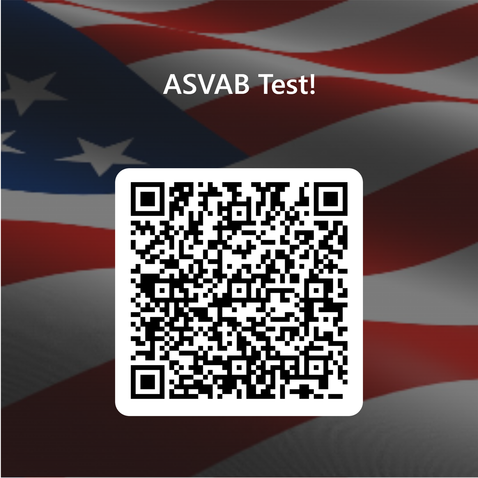 QR Code for ASVAB Test Sign Ups
